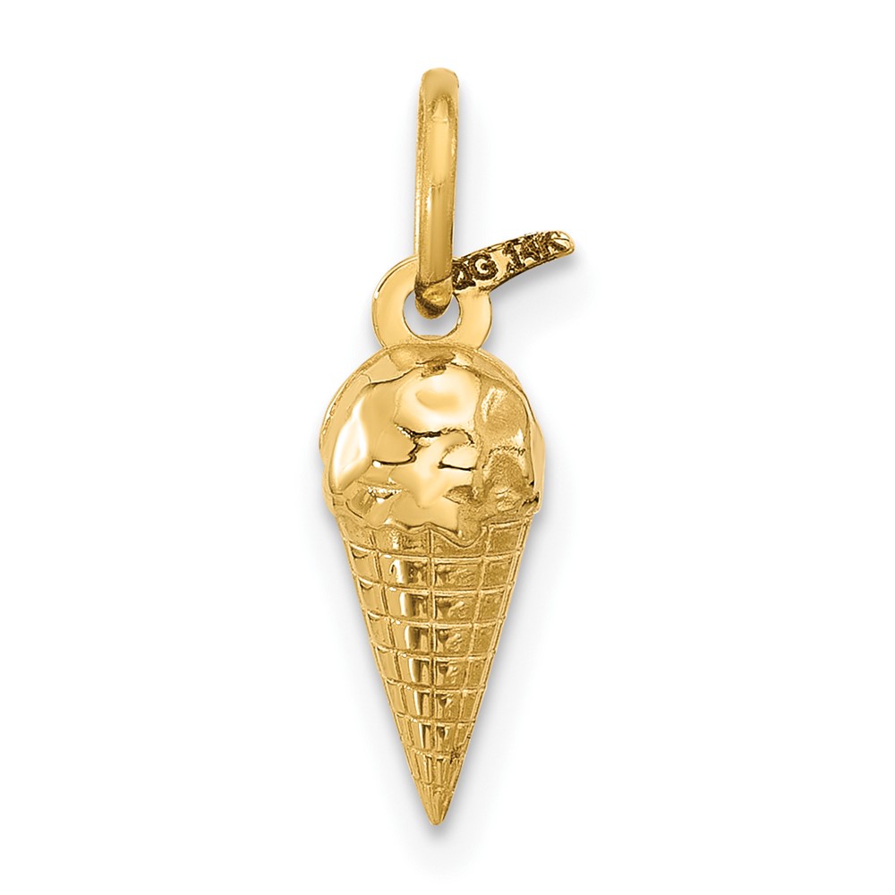 14k Fancy Ice Cream Cone (D5698)