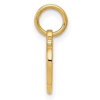 14K Polished Cut-out Heart Pendant view 2