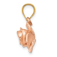 14K Two-tone Rose Charm view 2