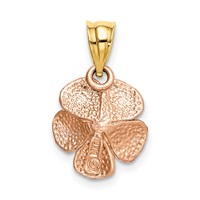 14K Two-tone Rose Charm view 3