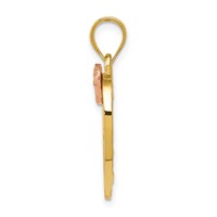 14K Two-Tone Charm with White Rhodium #1 Mom view 2