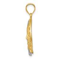 14K Two-tone Sun and Moon Charm view 2