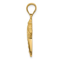 14K Yellow Gold Celtic Cross Pendant view 2