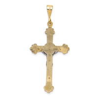 14K Two-tone Crucifix Pendant view 3