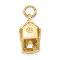 14K Yellow Gold 3-D Church Building Charm view 4