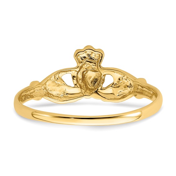 Gold Polished Claddagh Rings