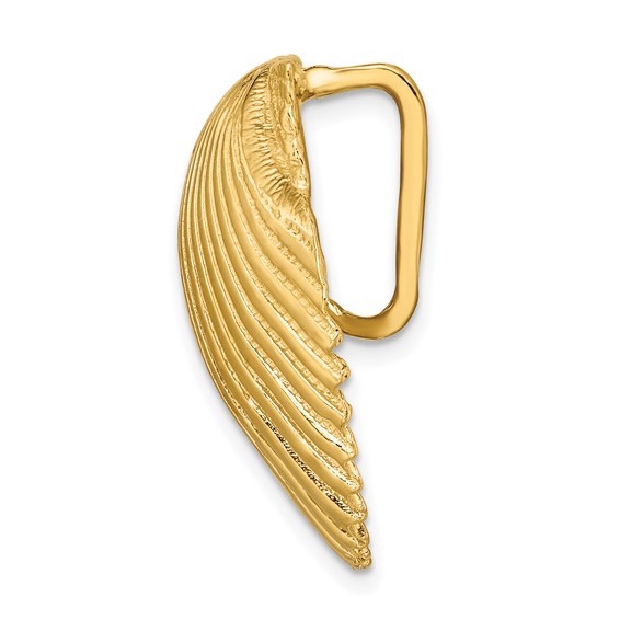 14K Fits Up To 8mm and 10mm Scallop Shell Omega Slide