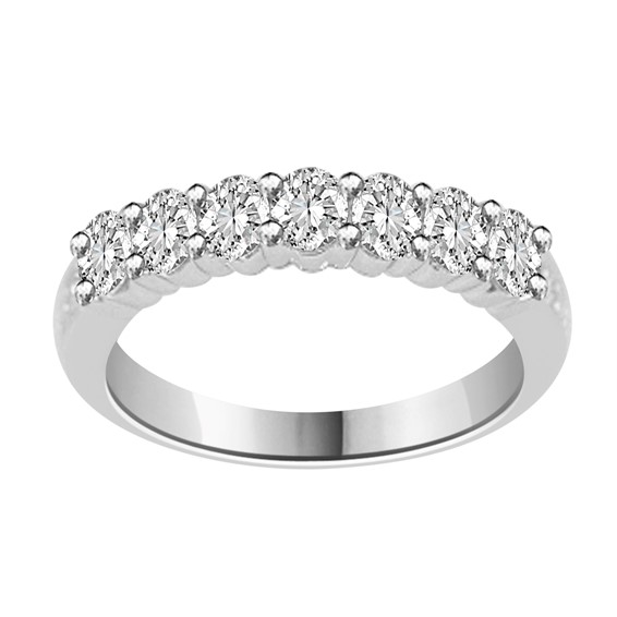 14K White Gold Anniversary Band Mounting