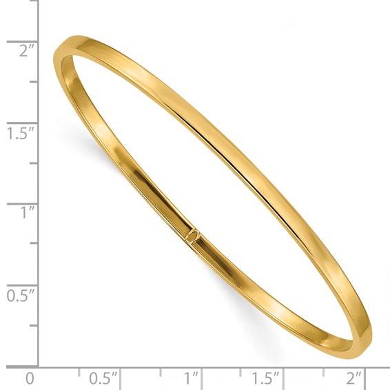 Gold Flat Slip-on Bangles
