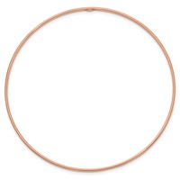 14K Rose Gold Polished 1.50mm Slip-on Round Bangle Bracelet view 2