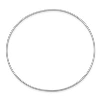 14K White Gold Polished 1.50mm Slip-on Round Bangle Bracelet view 2