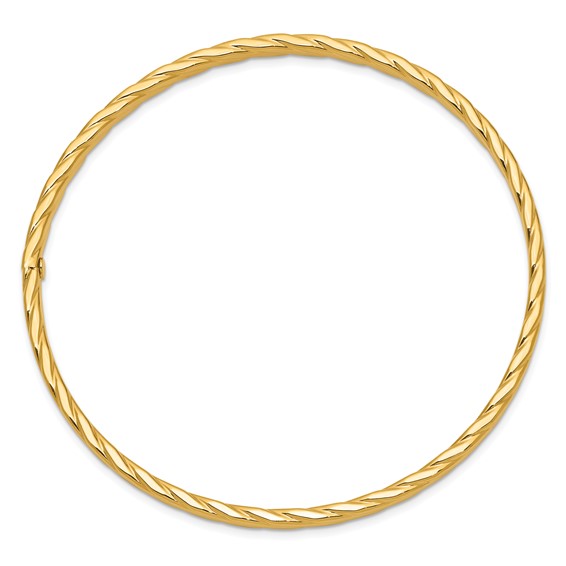 Gold Twisted Slip-on Bangles