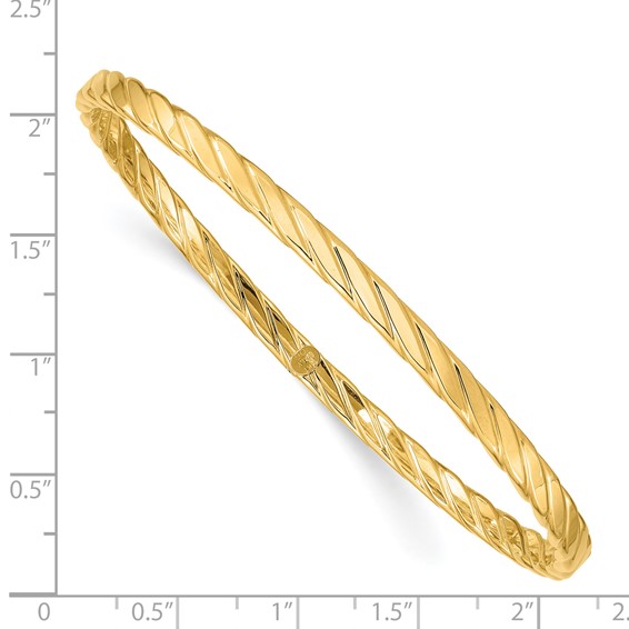 Gold Twisted Slip-on Bangles