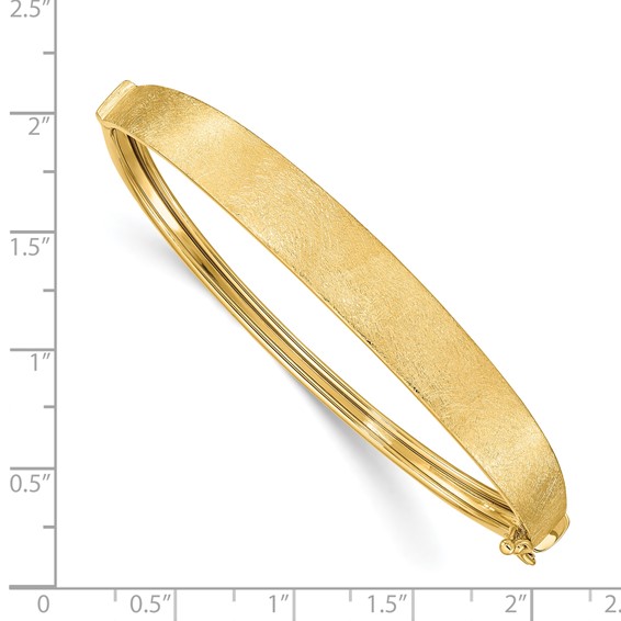 Gold Satin Hinged Bangles