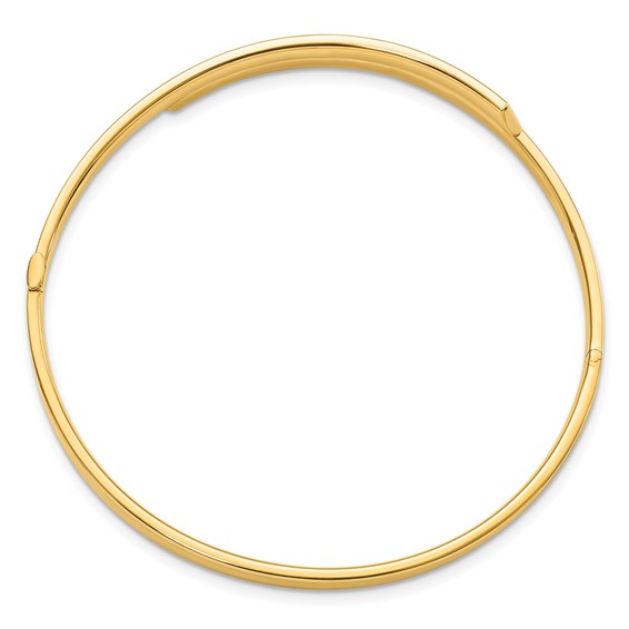 Gold Bypass Hinged Bangles