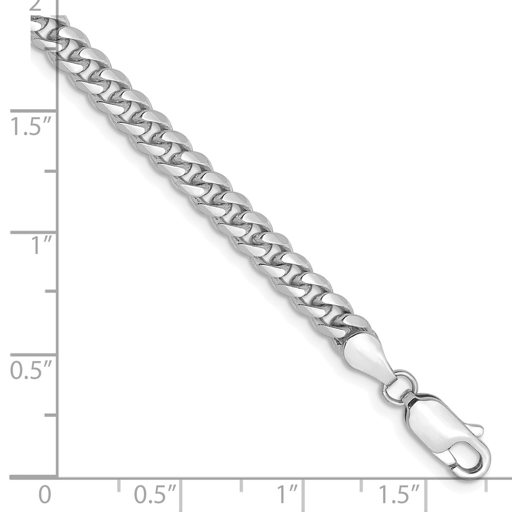 14k WG 4.25mm Solid Miami Cuban Chain (DCU120W-8)
