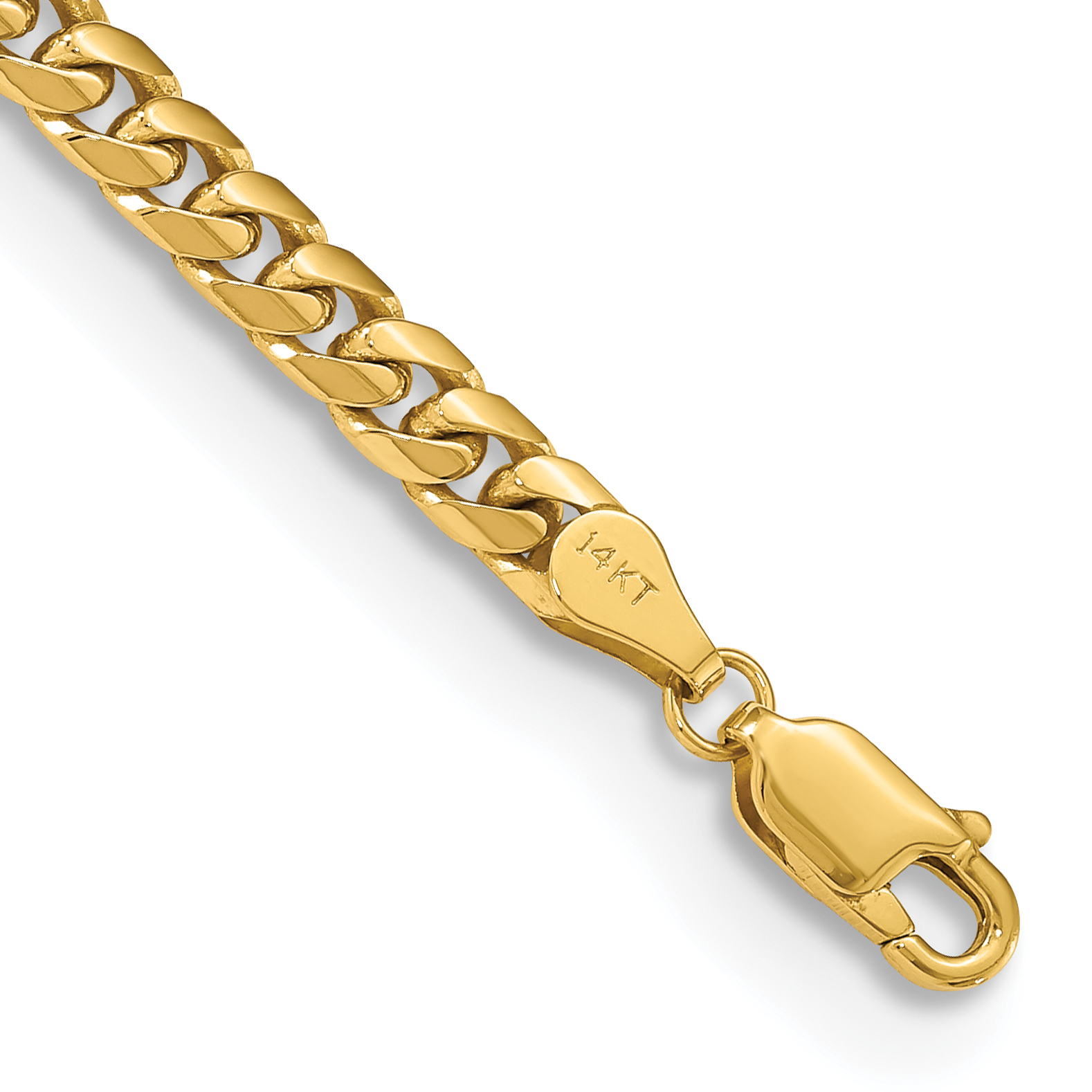 14k 4.3mm Solid Miami Cuban Chain (DCU140-9)