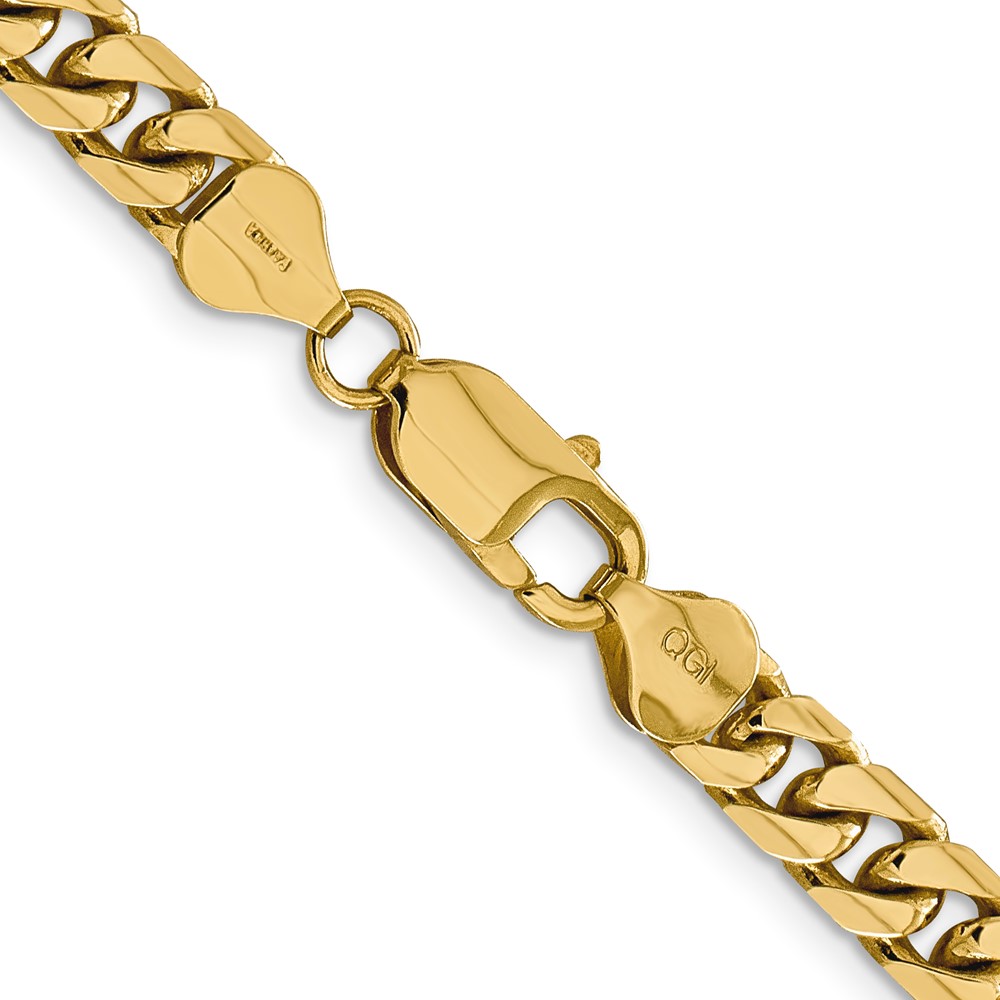 14K 26 inch 6.25mm Solid Miami Cuban Link with Lobster Clasp Chain (DCU200-26)