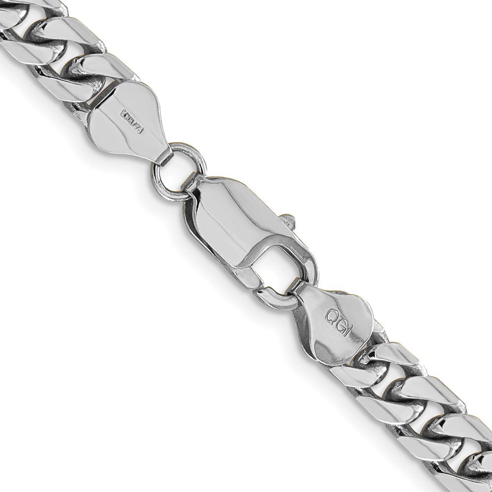 14k WG 6.25mm Solid Miami Cuban Chain (DCU200W-22)