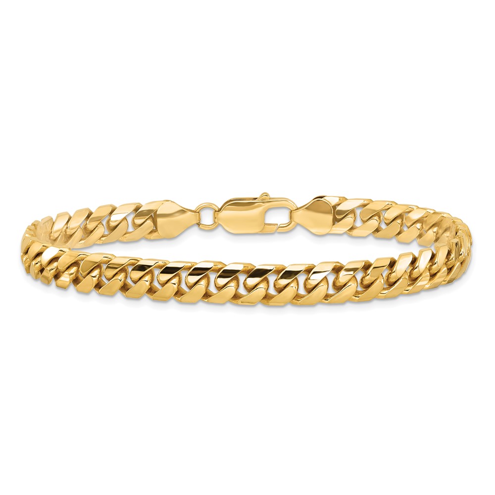 14k 6.75mm Solid Miami Cuban Chain (DCU220-9)