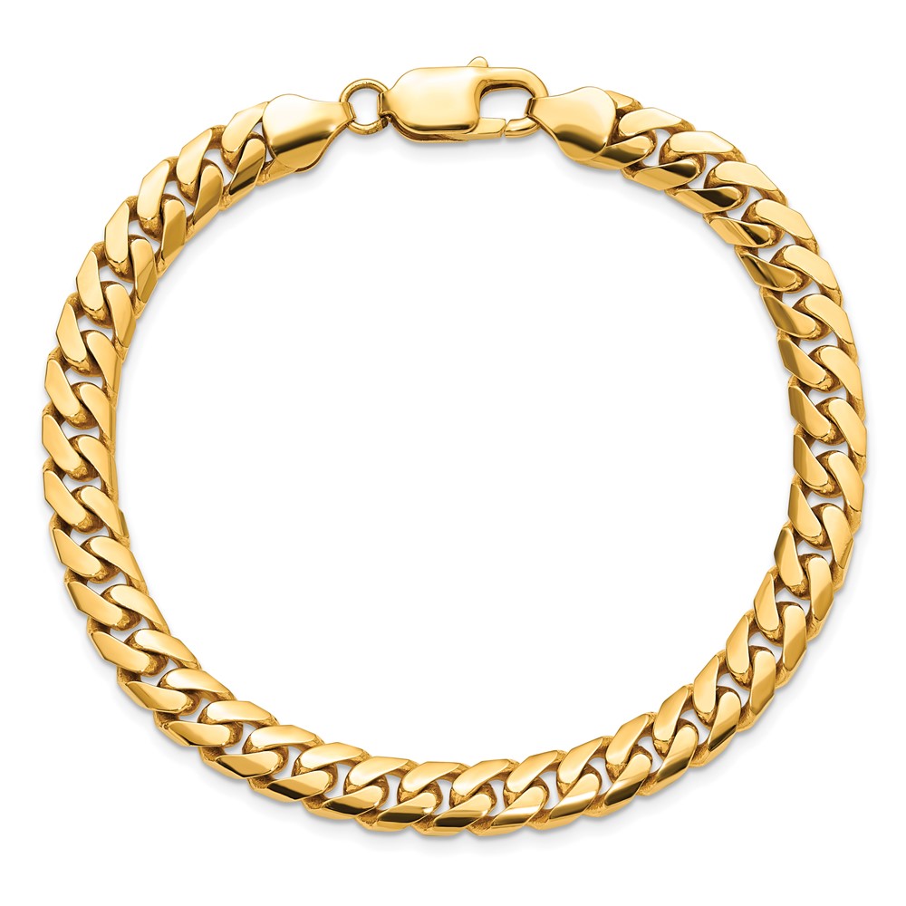 14k 6.75mm Solid Miami Cuban Chain (DCU220-9)