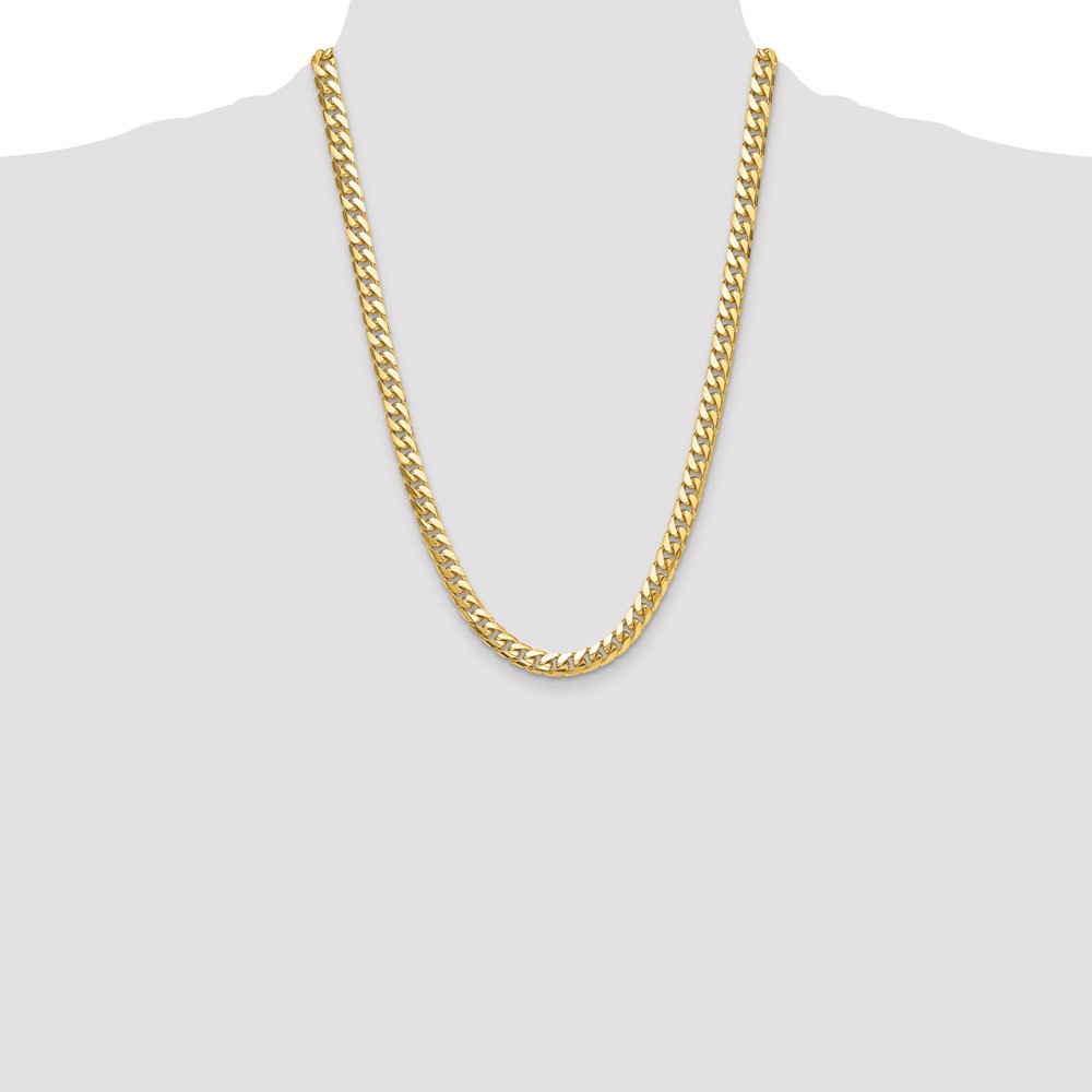 14k 8mm Solid Miami Cuban Chain (DCU250-24)