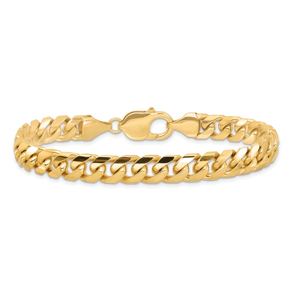 14k 8mm Solid Miami Cuban Chain (DCU250-8.5)