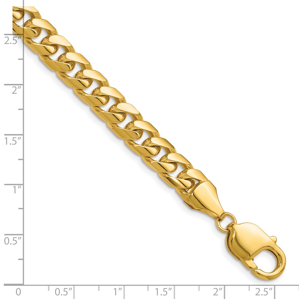 14k 8mm Solid Miami Cuban Chain (DCU250-8.5)