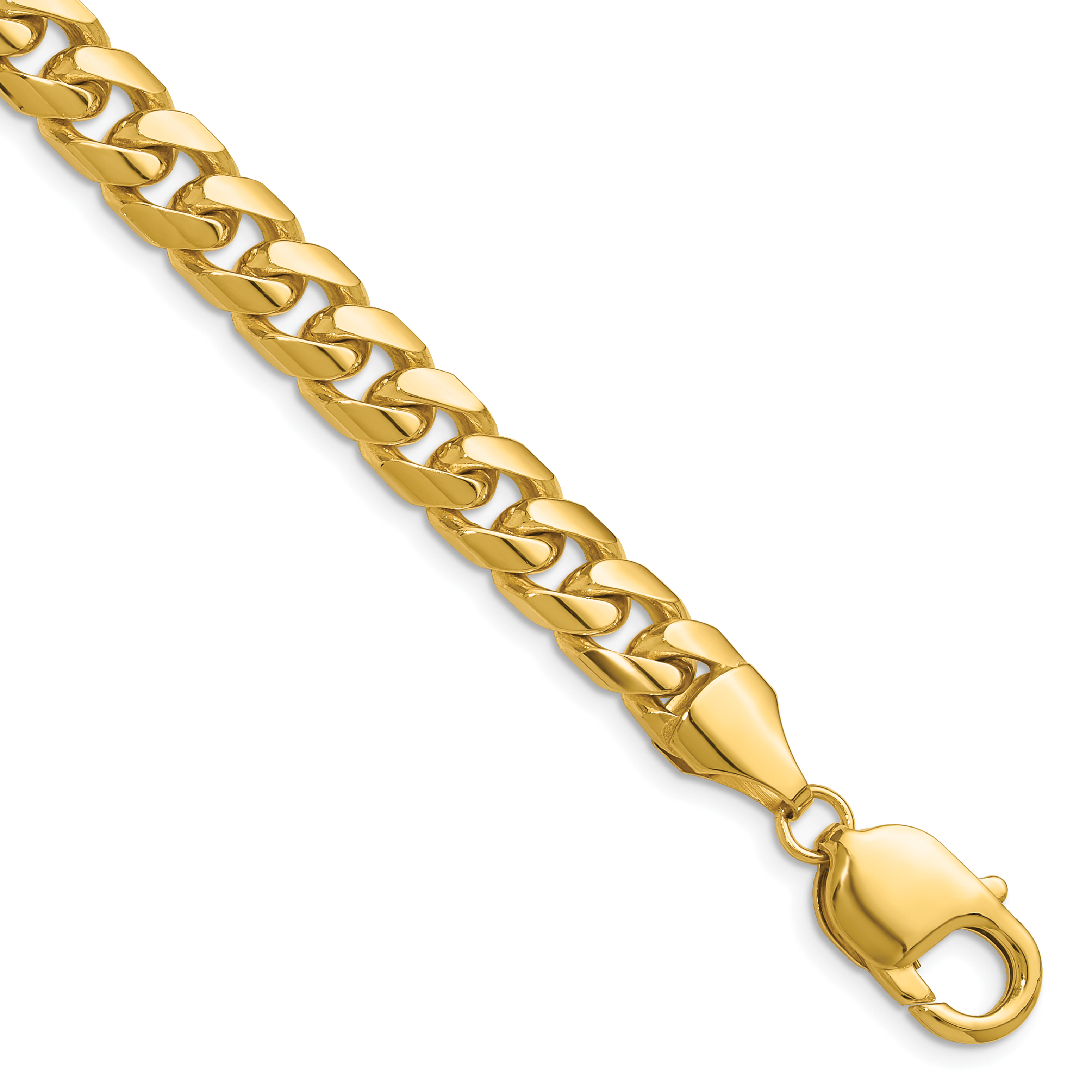 14k 8mm Solid Miami Cuban Chain (DCU250-8.5)
