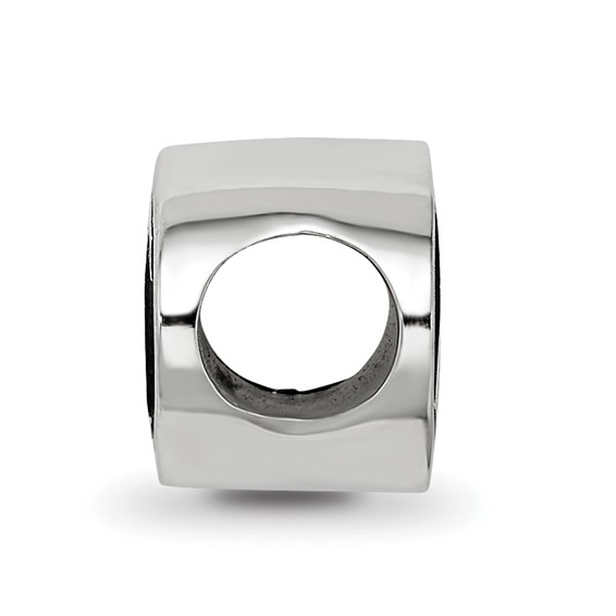 Sterling Silver LogoArt Delta Delta Delta Sorority Greek Letters Enameled Oval Bead