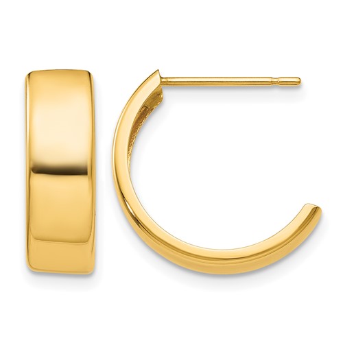 14K Yellow Gold Hoop Earrings
