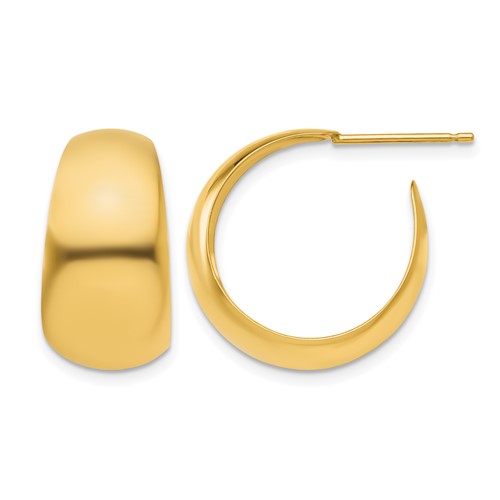 14K Yellow Gold Small Hoop Earrings
