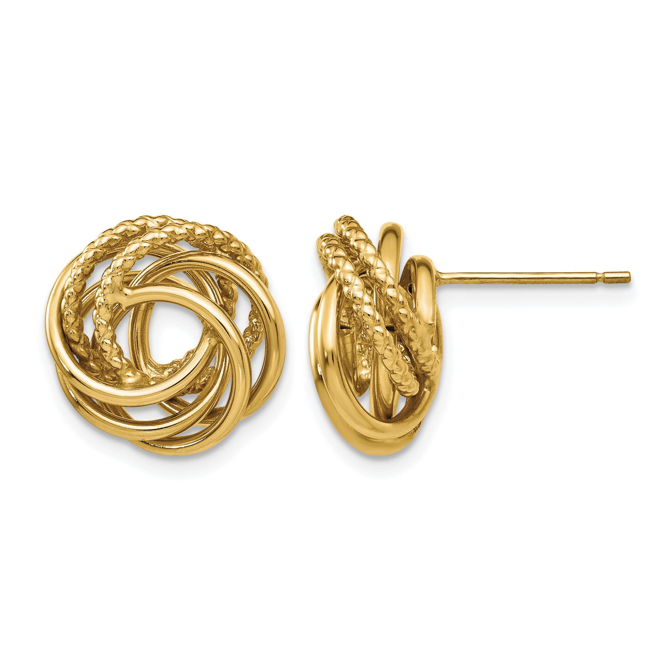 14k Love Knot Earrings (E695)
