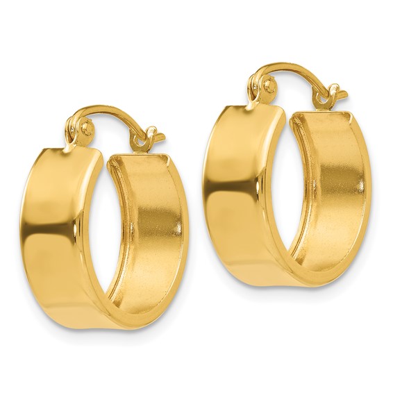 5.75mm Gold Polished Hoop Earrings
