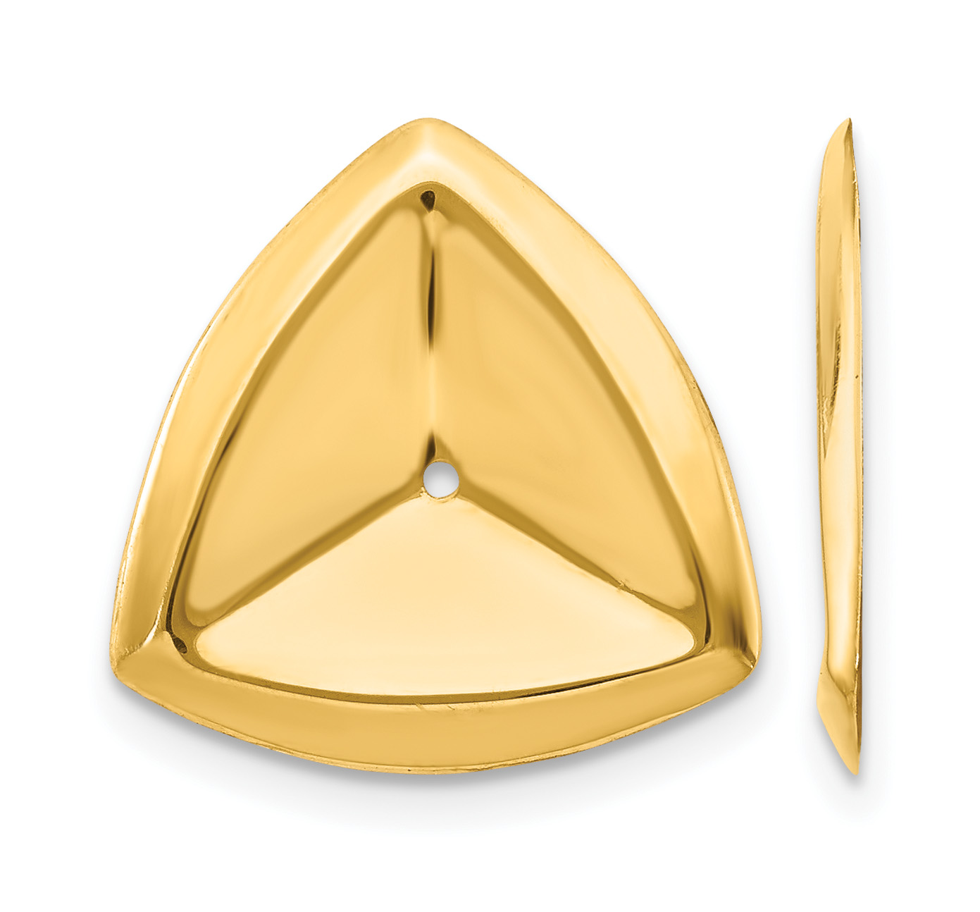 14k Polished Triangle Earring Jackets (E890J)