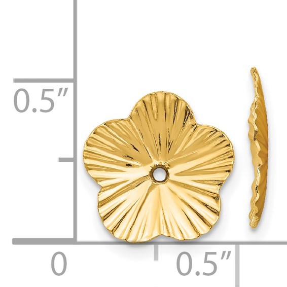 Gold Floral Earring Jackets