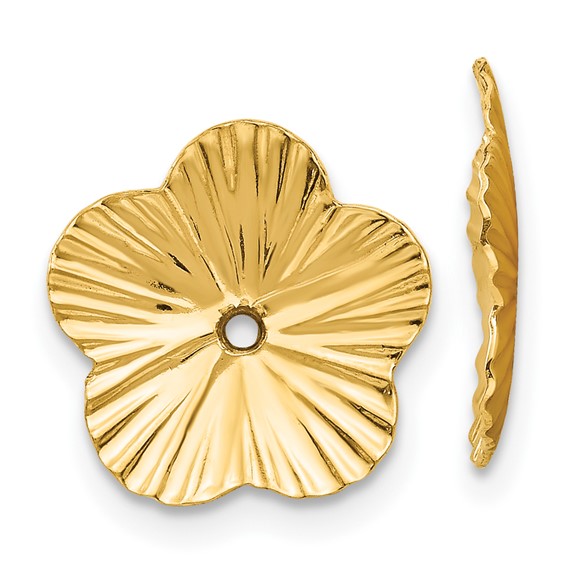 Gold Floral Earring Jackets