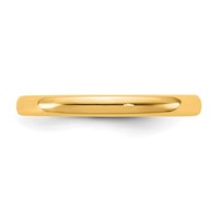 14K 2.5mm Yellow Gold European Comfort Fit Band view 3