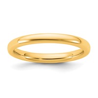 14K 2.5mm Yellow Gold European Comfort Fit Band view 1