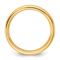 14K 3mm Yellow Gold European Comfort Fit Band view 2