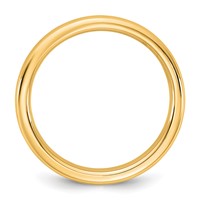 14K 3.5mm Yellow Gold European Comfort Fit Band view 2