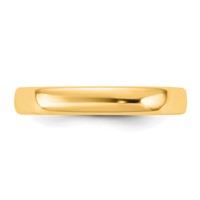 14K 3.5mm Yellow Gold European Comfort Fit Band view 3