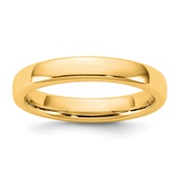 14K 3.5mm Yellow Gold European Comfort Fit Band view 1