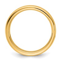 14K 4mm Yellow Gold European Comfort Fit Band view 2