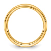 14K 4.5mm Yellow Gold European Comfort Fit Band view 2