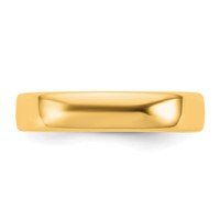 14K 4.5mm Yellow Gold European Comfort Fit Band view 3