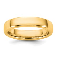 14K 4.5mm Yellow Gold European Comfort Fit Band view 1