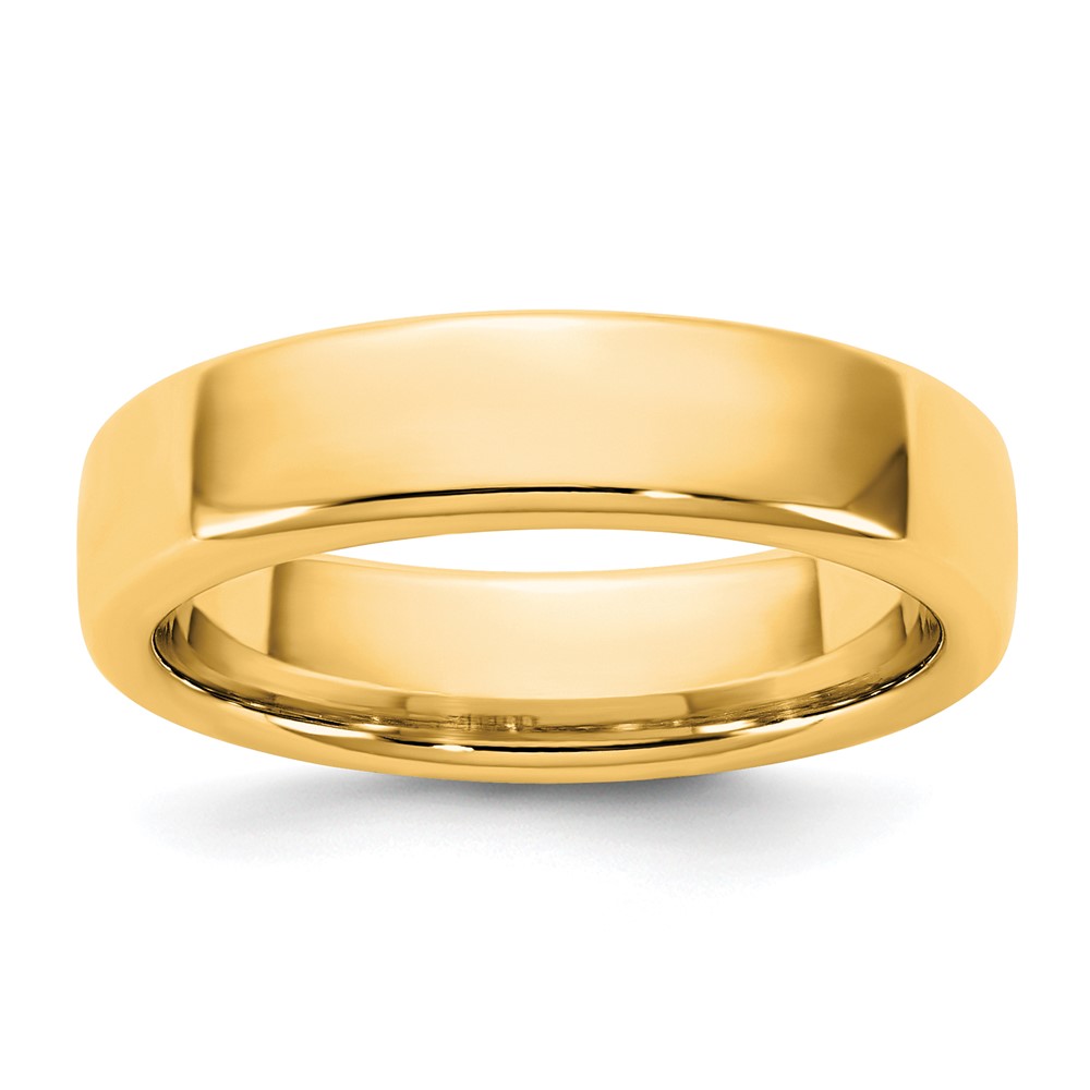 14K 5mm Yellow Gold European Comfort Fit Band