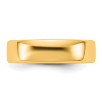 14K 5.5mm Yellow Gold European Comfort Fit Band view 3