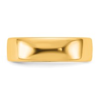 14K 6mm Yellow Gold European Comfort Fit Band view 3